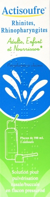 Actisoufre Solution Pour Pulverisation Nasale Parapharmacie Chez Moi