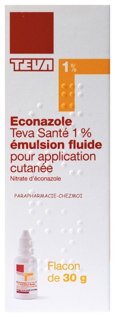 Econazole Teva A 1 Emulsion Fluide Parapharmacie Chez Moi