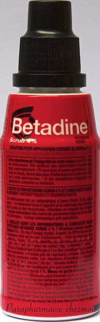 BETADINE SCRUB 4% SOLUTION - Parapharmacie Chez moi