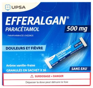EFFERALGAN 500 MG SACHET VANILLE-FRAISE
