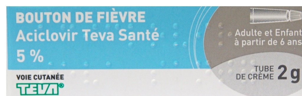 ACICLOVIR 5% RATIOPHARM BOUTON DE FIÈVRE CRÈME - Parapharmacie Chez moi