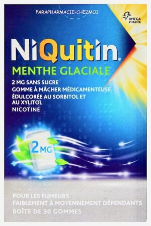 NICORETTE 2MG SANS SUCRE GOMMES À MÂCHER - Parapharmacie Chez moi