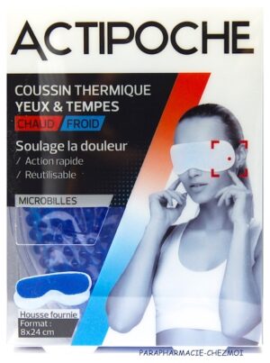 ACTIPOCHE COOPER:COUSSIN THERMIQUE YEUX ET TEMPES