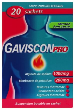 GAVISCONPRO MENTHE MAUX D'ESTOMAC SUSPENSION BUVABLE