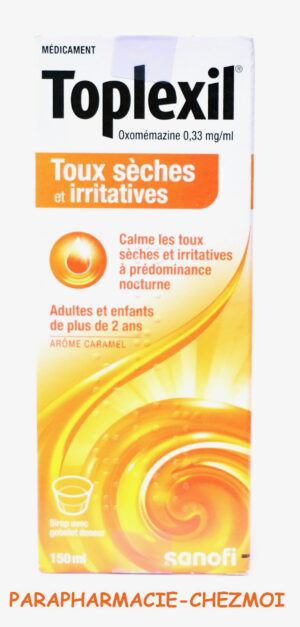 TOPLEXIL SIROP GOÛT CARAMEL TOUX SÈCHES ET IRRITATIVES