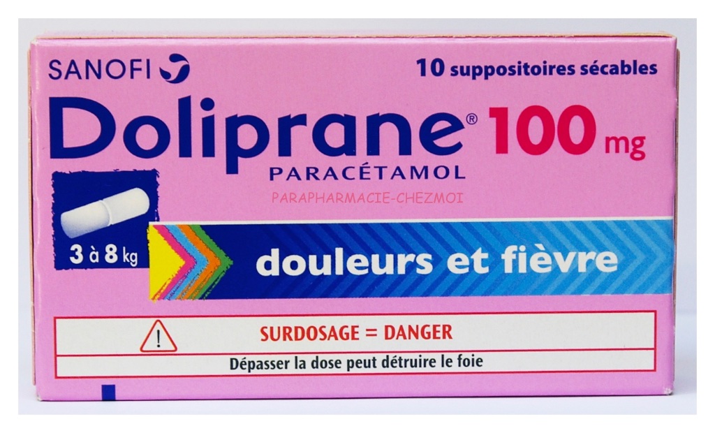 Doliprane 100 Mg Suppositoires Parapharmacie Chez Moi