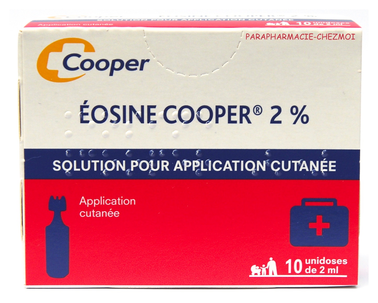 Eosine Aqueuse 2 Recipients Unidoses Parapharmacie Chez Moi