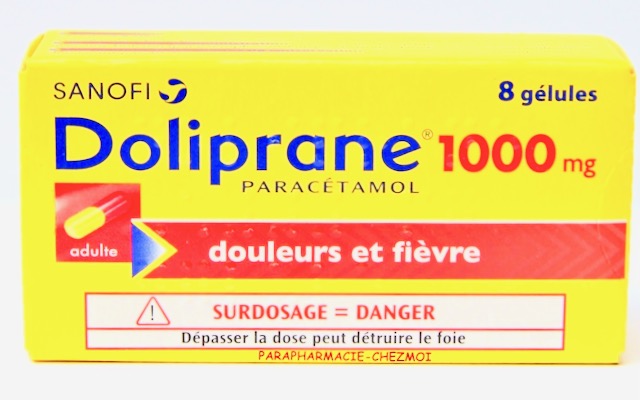 sanofi doliprane 1000mg paracetamol 8 gelules