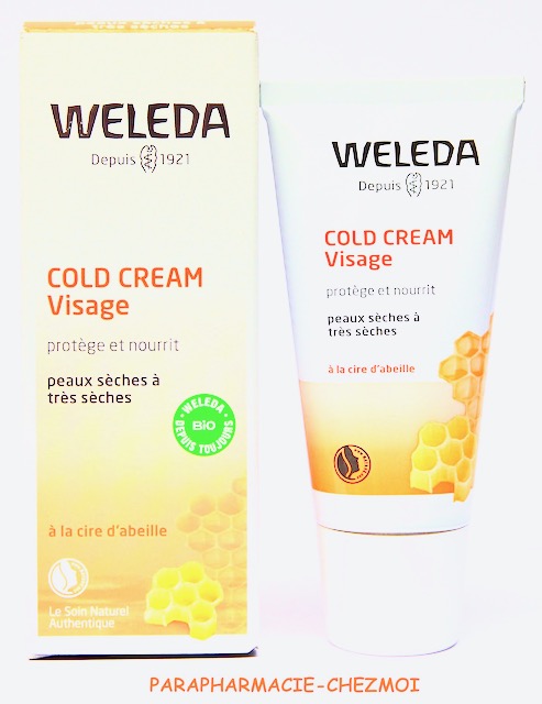 Cold cream visage Weleda - Crème bio - Peau très sèche