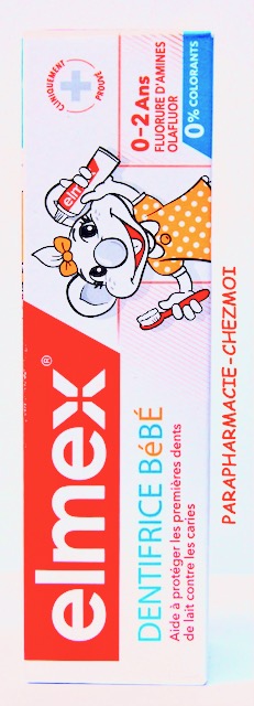 ELMEX DENTIFRICE BÉBÉ DE 0-2 ANS - Parapharmacie Chez moi