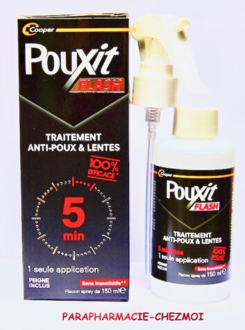 Pouxit Flash Traitement anti-poux et lentes Spray 150 ml