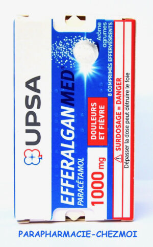 EFFERALGANMED 1000MG COMPRIMÉS EFFERVESCENTS ARÔME ORANGE/PAMPLEMOUSSE