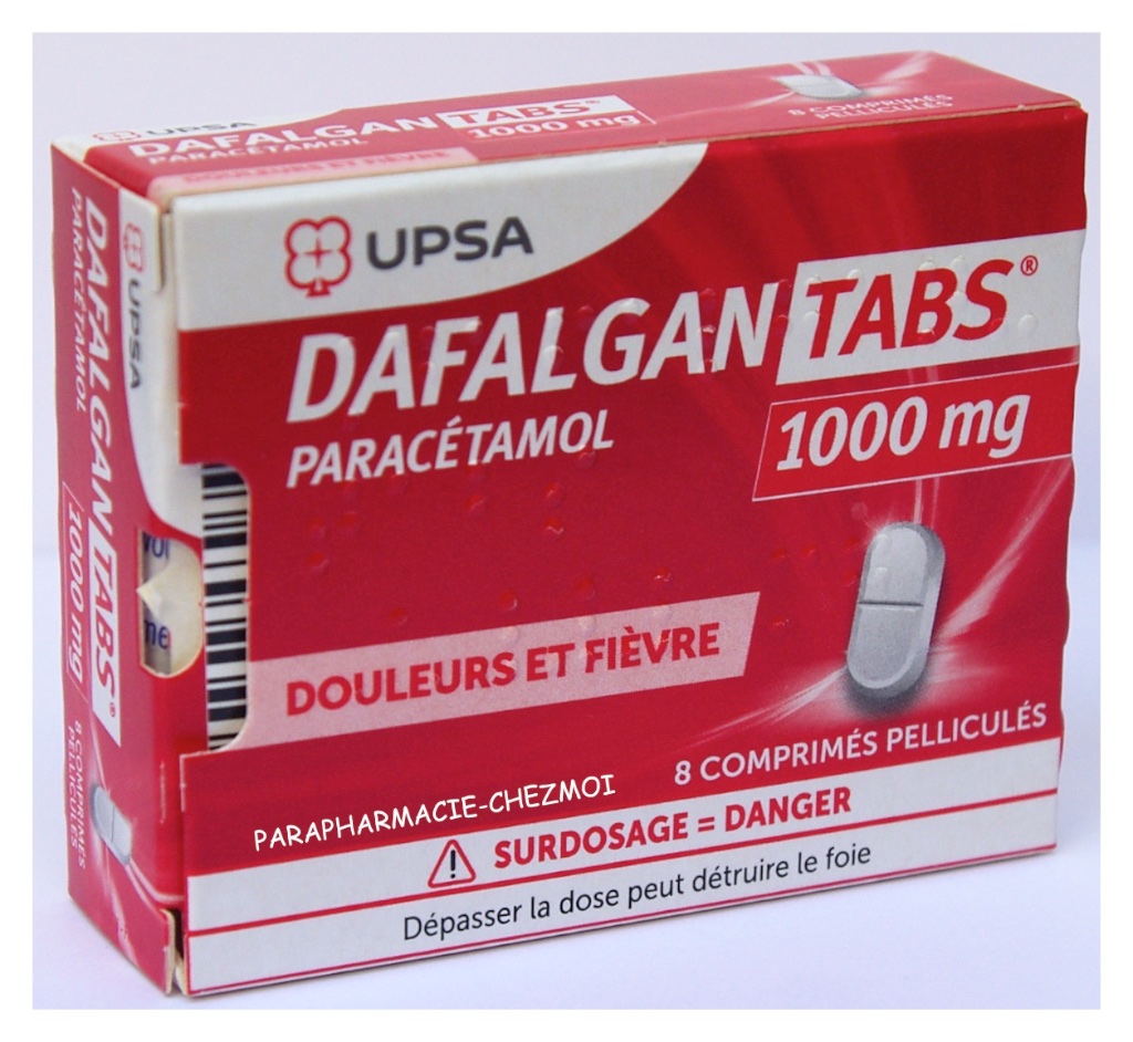 Dafalgan Tabs 1000 Mg Comprimes Pellicules Parapharmacie Chez Moi