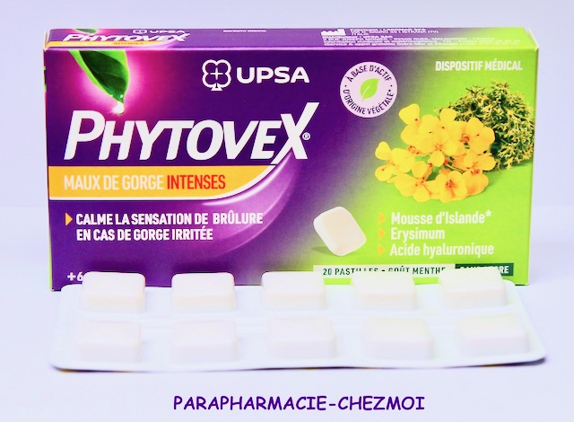 UPSA Phytovex pastilles pour le mal de gorge intense