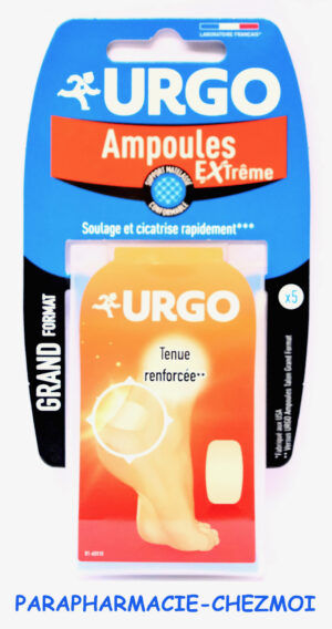 URGO PANSEMENT GRANDS FORMATS TRAITEMENT AMPOULES EXTRÊMES TALONS
